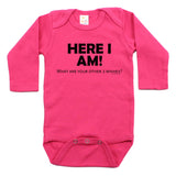 Here I Am What Are Your Other 2 Wishes Long Sleeve Bodysuit