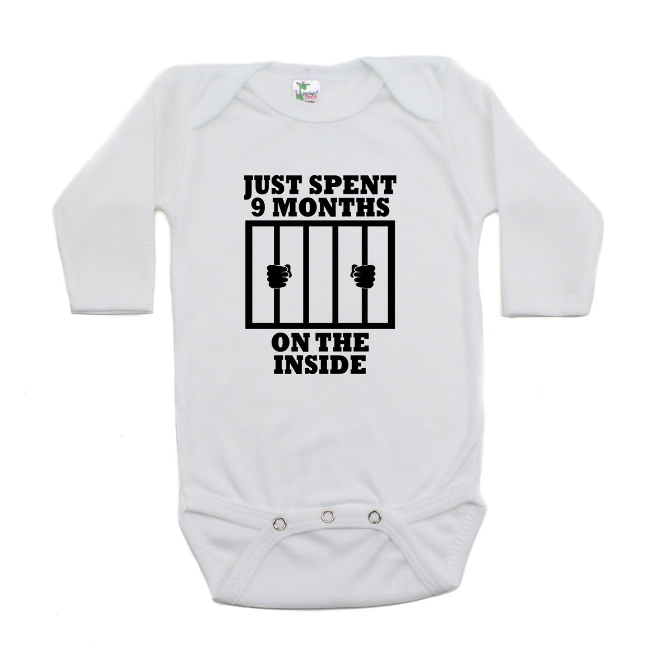 I just did 9 months on best sale the inside baby onesie