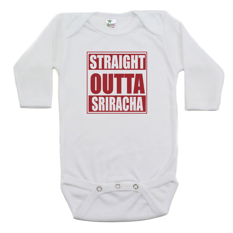 Straight Outta Sriracha Long Sleeve Bodysuit