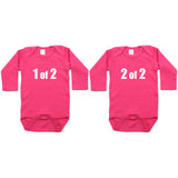 Twin Set 1 of 2, 2 of 2 Sleeve Infant Bodysuit