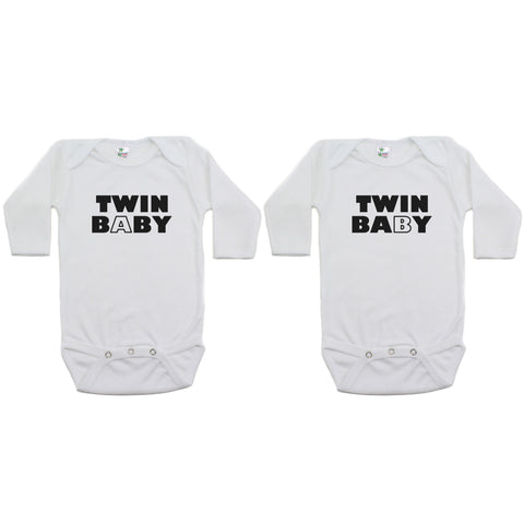 Twin Set Twin Baby Sleeve Infant Bodysuit