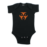 Biohazzard Warning Symbol Short Sleeve Infant Bodysuit