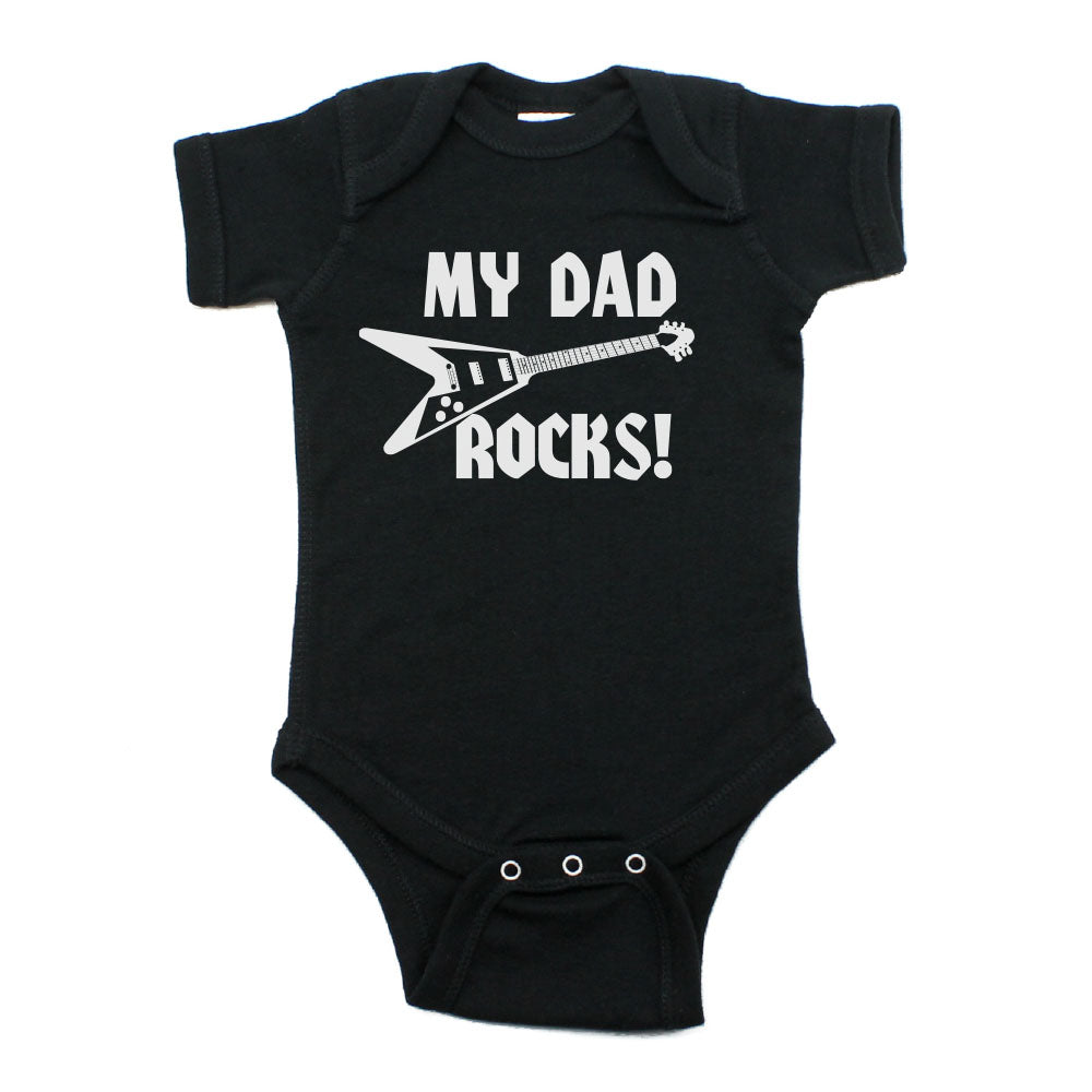  The Shirt Den When I Grow Up I Want To Play Guitar Like My  Daddy Baby Bodysuit Infant One Piece NB Athletic Heather: Clothing, Shoes &  Jewelry
