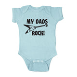 Father's Day My Dads Rock! Guitar Short Sleeve Infant Bodysuit