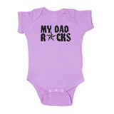 Father's Day My Dad Rocks! Star Short Sleeve Infant Bodysuit
