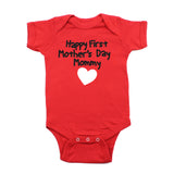 Happy First Mother's Day Mommy Short Sleeve Infant Bodysuit