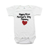 Happy First Mother's Day Mommy Short Sleeve Infant Bodysuit
