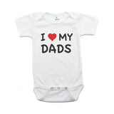 Father's Day I Love My Dads Short Sleeve Infant Bodysuit
