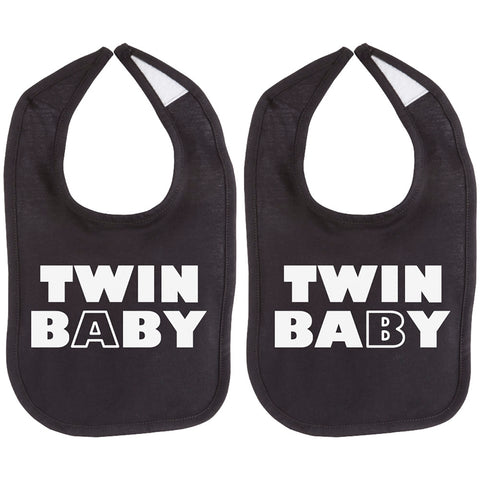 Twin Baby Twin Set Unisex Newborn Baby Soft 100% Cotton Bibs