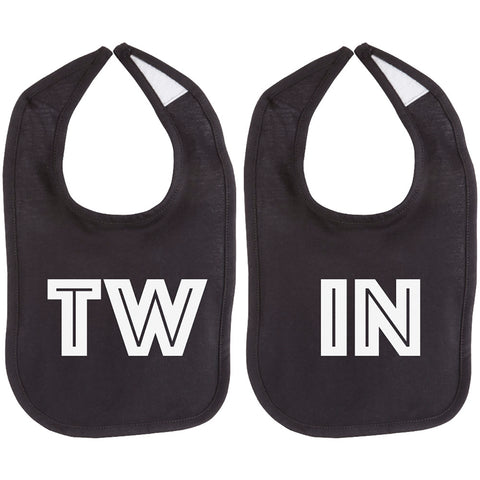 TW-IN Twin Set Unisex Newborn Baby Soft 100% Cotton Bibs