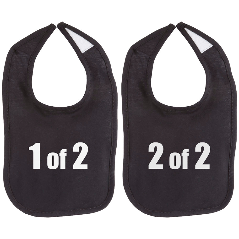 1 of 2 and 2 of 2 Twin Set Unisex Baby Soft 100% Cotton Bibs