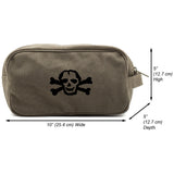 Large White Scribble Skull Canvas Mini Baby Changing Bag Travel Diapering Essentials Kit