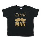 Dashing Little Man Mustache Toddler Short Sleeve T-Shirt