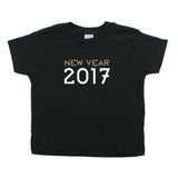New Year 2017 100% Cotton Short Sleeve Toddler T-Shirt