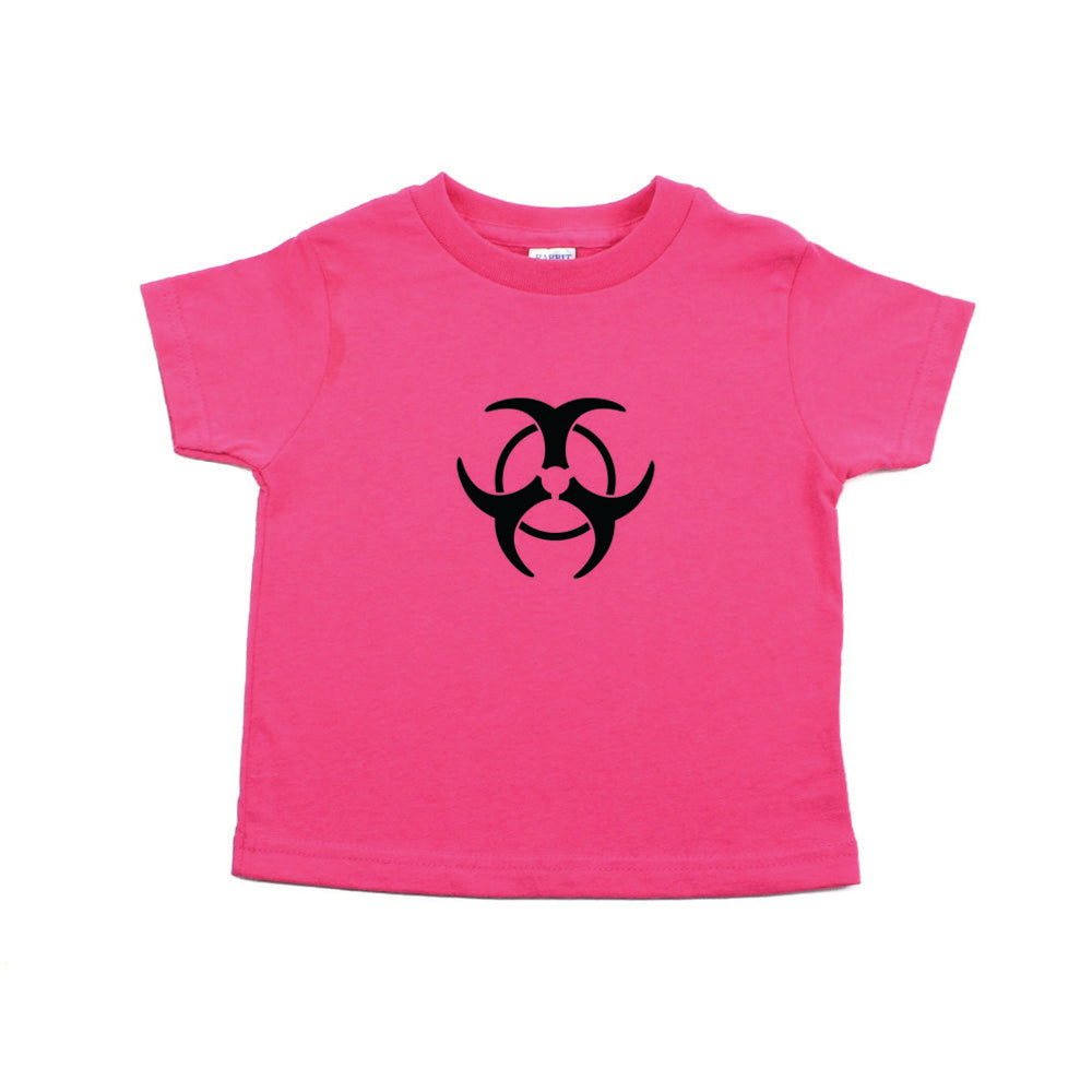 Biohazzard Warning Symbol Toddler Short Sleeve T-Shirt