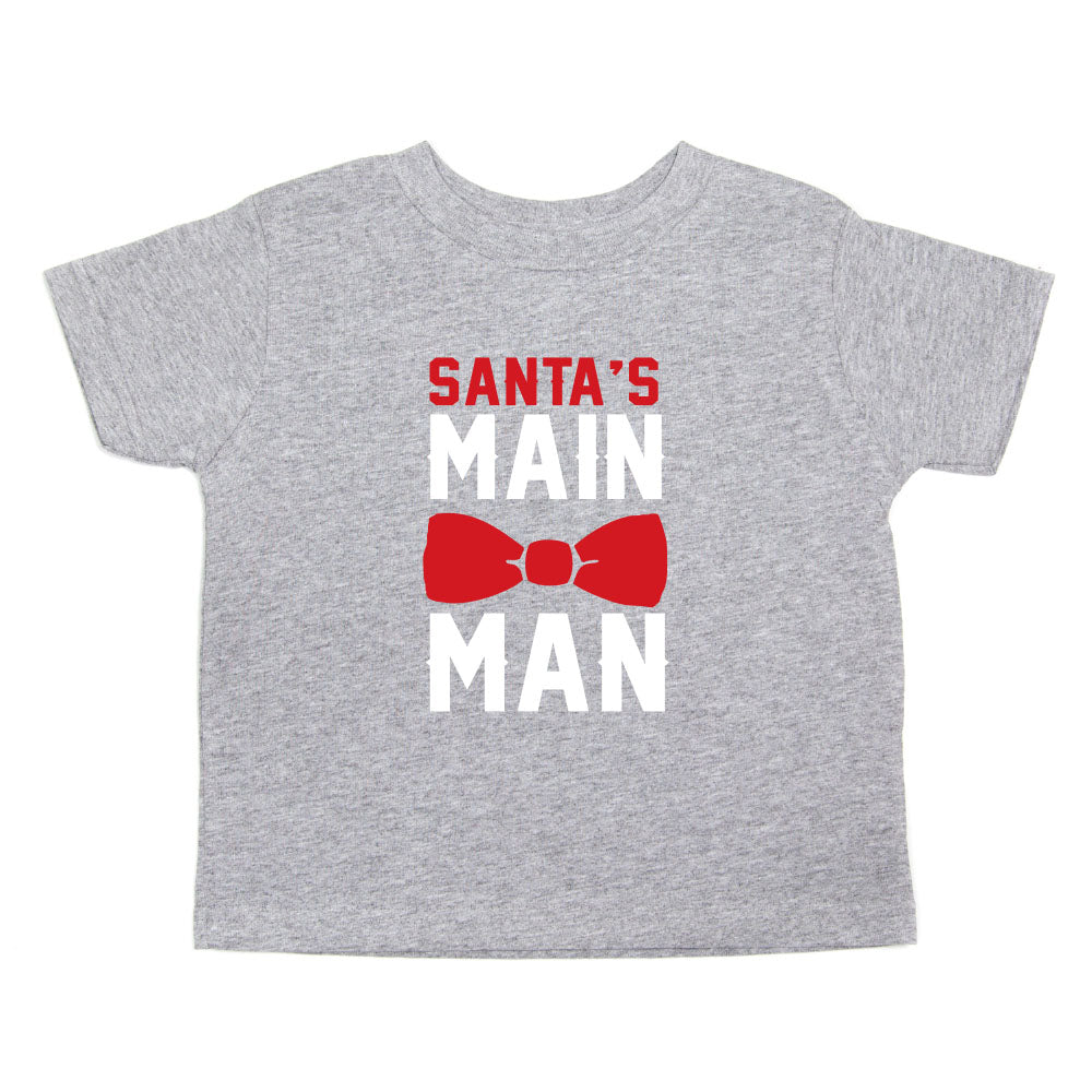 Christmas Santa's Main Man Toddler Short Sleeve T-shirt