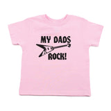 Father's Day My Dads Rock! Guitar Toddler Short Sleeve T-Shirt