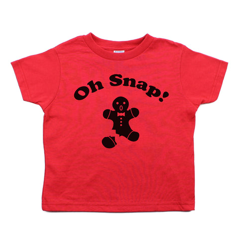 Oh Snap Gingerbread Man Toddler Short Sleeve T-Shirt
