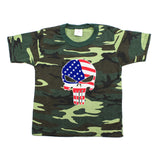 American Flag Punisher Skull Toddler Short Sleeve T-Shirt