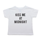 New Years Kiss Me At Midnight Cotton Toddler T-Shirt