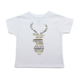 Christmas Aztec Pattern Deer Toddler Short Sleeve T-shirt