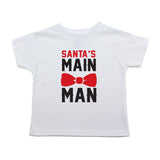 Christmas Santa's Main Man Toddler Short Sleeve T-shirt