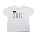New Years Mr. 2017 Toddler Short Sleeve Cotton T-Shirt