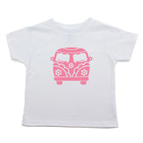 Flower Power Hippie Mini Bus Toddler Short Sleeve T-Shirt
