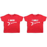 Twin Set I Rock and I Roll! Toddler Short Sleeve T-Shirt