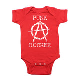 Punk Rocker Rockstar Rock N Roll Short Sleeve Baby Infant Bodysuit