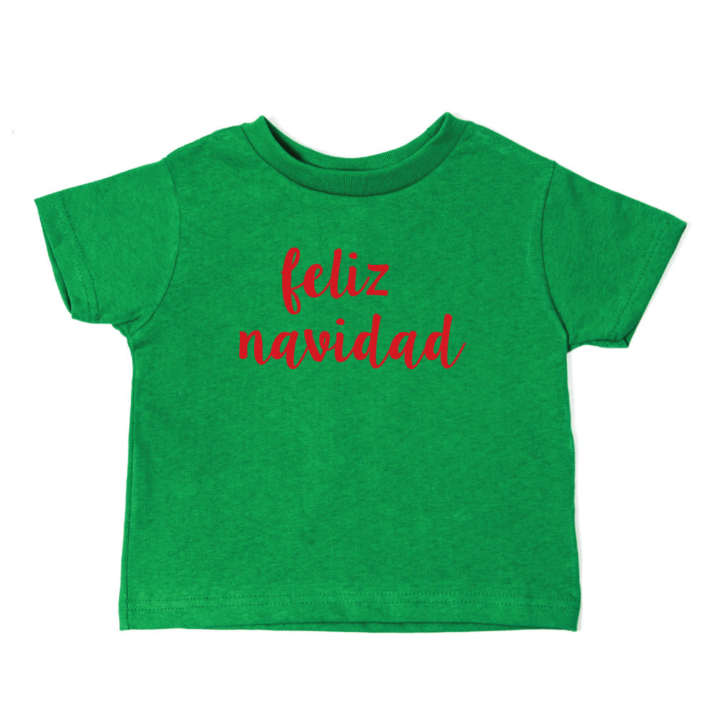 Christmas Feliz Navidad Short Sleeve Toddler T-Shirt