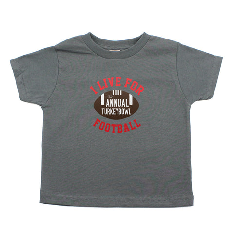 Thanksgiving Turkey Bowl Toddler Short Sleeve T-Shirt