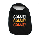 Thanksgiving Gobble Gobble Gobble Soft Cotton Infant Bib