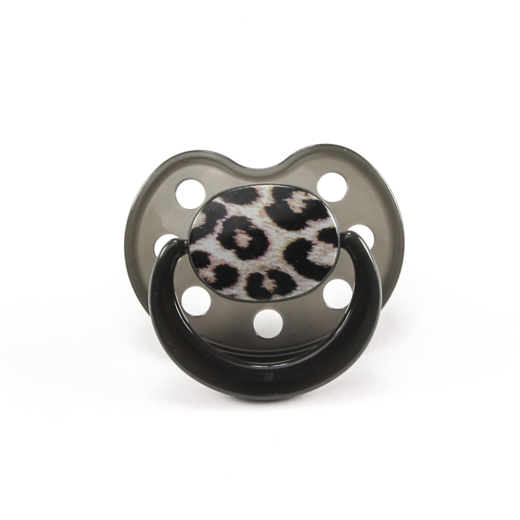 Rock Star Baby Leopard Animal Print Silicone Pacifier Size by Tico Torres