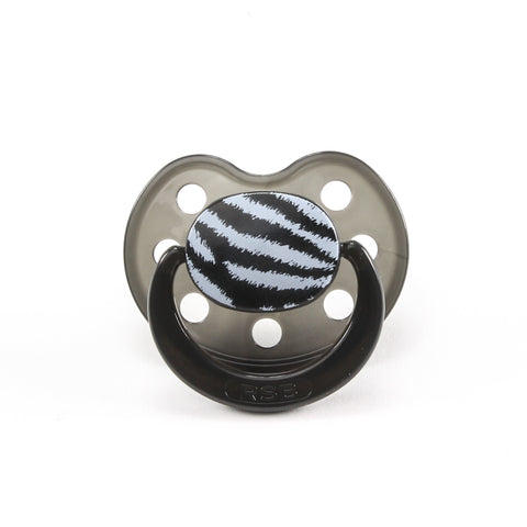 Rock Star Baby Zebra Animal Print Silicone Pacifier by Tico Torres