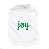 Christmas Peace & Joy Soft Cotton Infant Bib