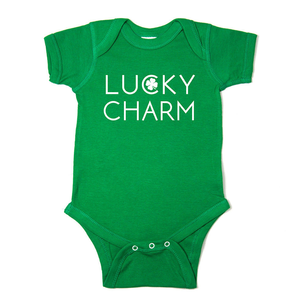 St. Patrick's Day Lucky Charm Short Sleeve Baby Infant Bodysuit