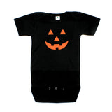 Halloween Pumpkin Face Short Sleeve Baby Infant Bodysuit