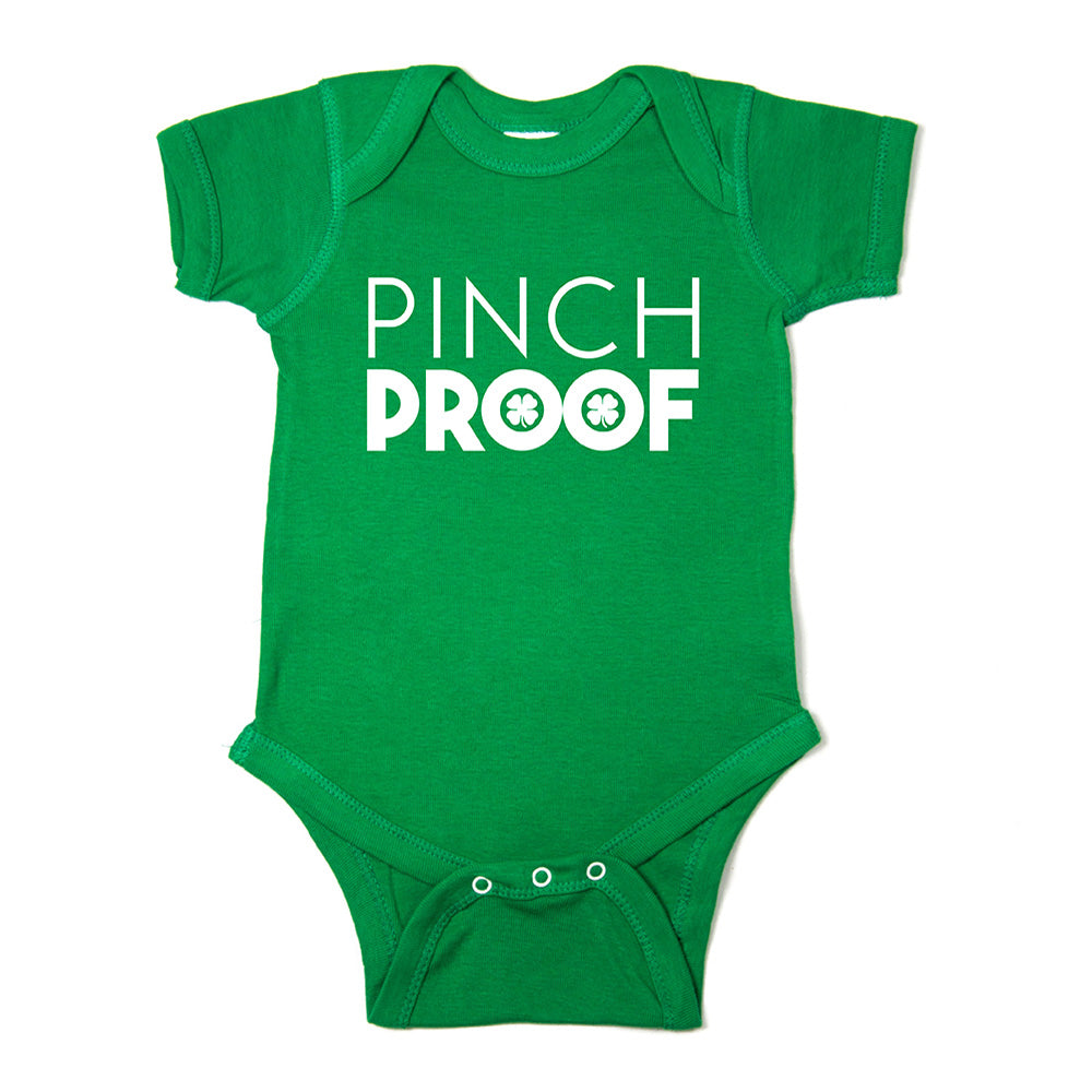 St. Patrick's Day Pinch Proof Short Sleeve Baby Infant Bodysuit