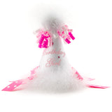 White with Pink Polka dot Birthday Girl Party Hat