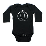 Thanksgiving Pumpkin Long Sleeve Baby Infant Bodysuit