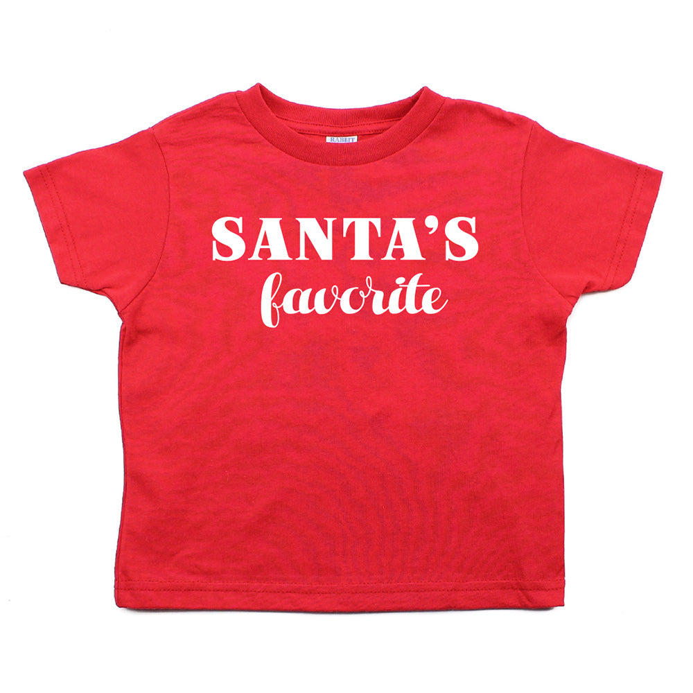 Christmas Santa's Favorite Toddler Short Sleeve T-Shirts