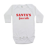 Christmas Santa's Favorite Winter Long Sleeve Infant Bodysuit
