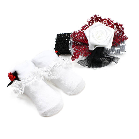 Black Diva Headband & Sock Set