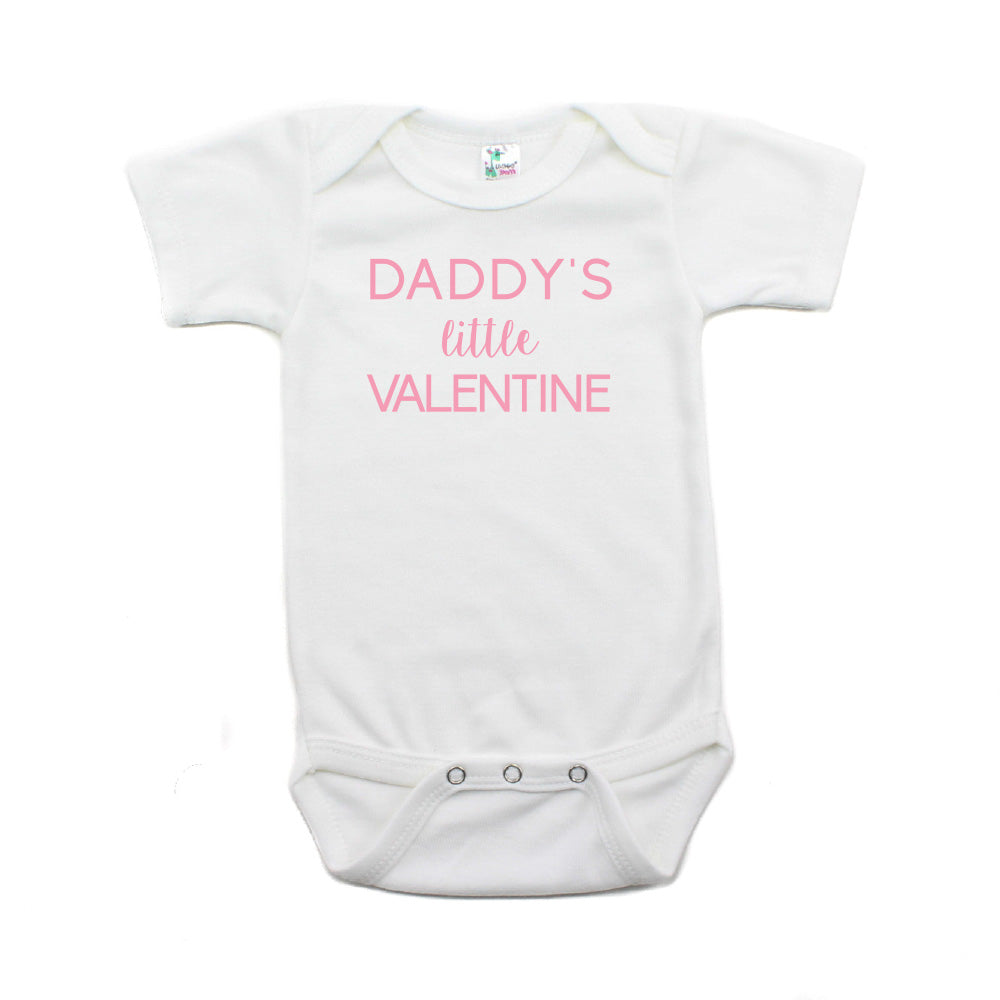 Valentine's Day Daddy's Little Valentine Short Sleeve Infant Bodysuit