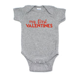 Valentine's Day My First Valentines Short Sleeve Infant Bodysuit
