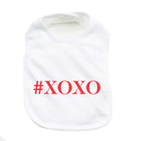 Valentine's Day #XOXO Soft Cotton Infant Bib