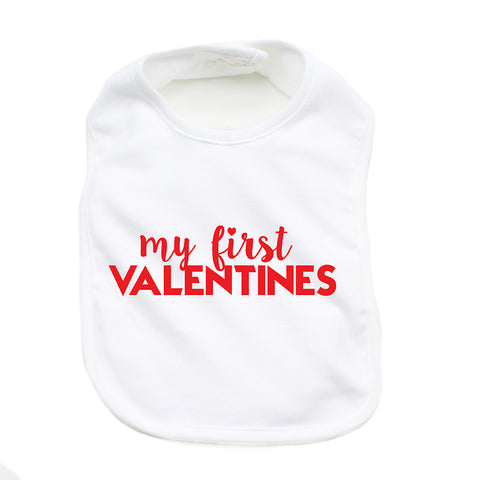 Valentine's Day My First Valentines Soft Cotton Infant Bib